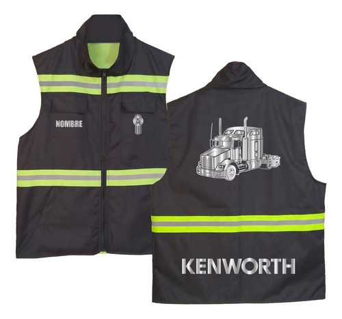 Chaleco Ind Ligero Kenworth T800 Estampado Reflejante