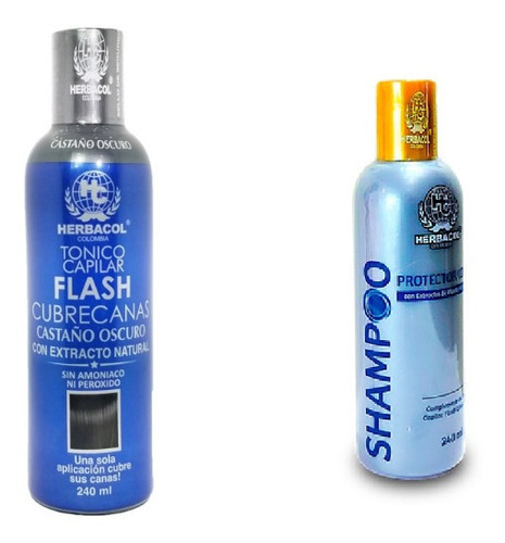 Shampoo Proteccion Color Y Flash Cubrecanas Kit X 2