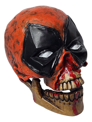 Marvel Deadpool Calavera Figura De Resina