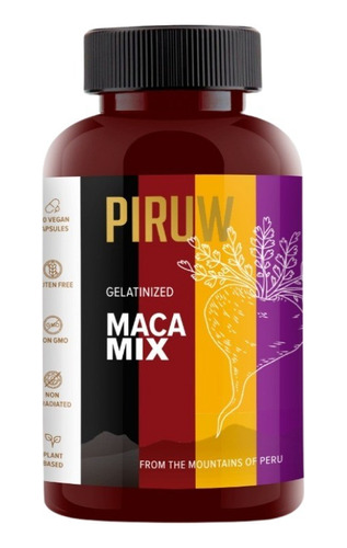 Maca Mix En Cápsulas - Piruw X Cápsula, 100 Cápsulas