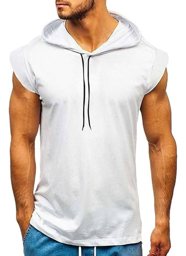 Camiseta De Manga Corta For Hombre Fitness Workout Gym Slim