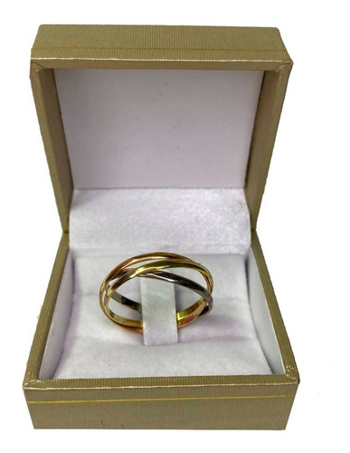 Anillo Oro 18k  Tres Oros 