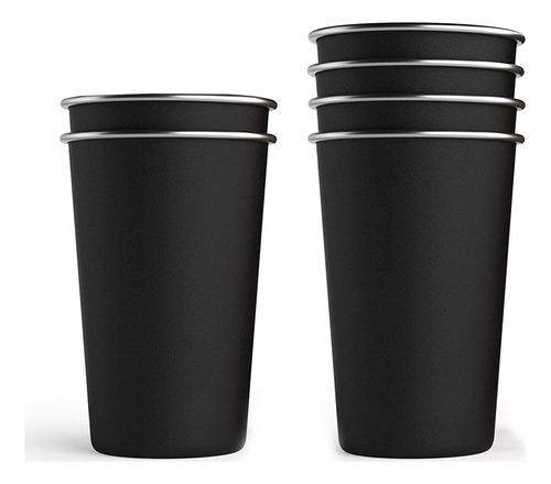 Taza Apilable De Acero Inoxidable De 500 Ml (6 Unidades),
