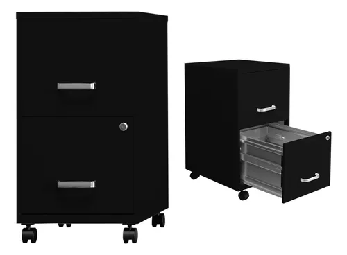 Archivero Metalico Linium Carta 2 Gabinetes Llave Seguridad Color Negro