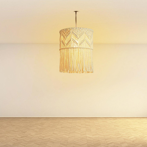 L Lámpara Colgante De Macramé Bohemio