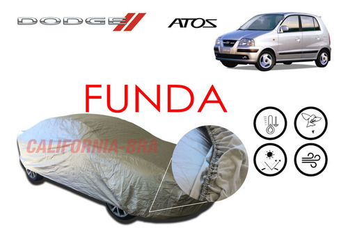 Funda Cubierta Lona Cubre Dodge Atos 2005-2006-2007-2008