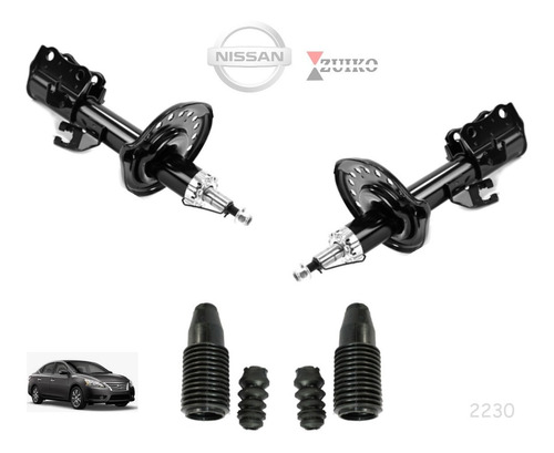 Kit 2 Amortiguadores Gas Delanteros Nissan Sentra B17 13-19