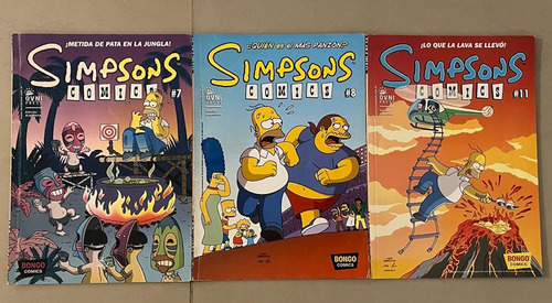 9 Comics Los Simpsons Matt Groening (Usado)