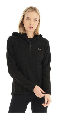 Poleron Lippi Jacaranda Nano-f 14 Zip Hoody Mujer Negro