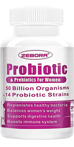 Probioticos Mujer Salud Intestinal Vaginal 60 Caps Eg P31 Sabor Nd