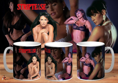 Taza Striptease Demi Moore Pelicula Retro Deluxe 4k Art