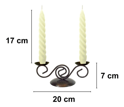 Castiçal Com Velas Presente Dia Das Mães Decoração