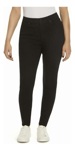 Nine West Jeans Ajustados De Talle Alto Para Mujer, Negro -,