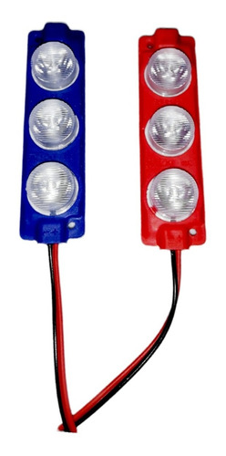 Luces Strobo 3 Led Rojo/azul 12v Par