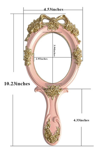 Nerien Espejo De Mano Espejo De Maquillaje De Vanidad Espejo