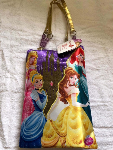 Imagen 3 de 9 de Bolsos Cartera Para Niñas Princesa Cenicienta Sirenita Bella