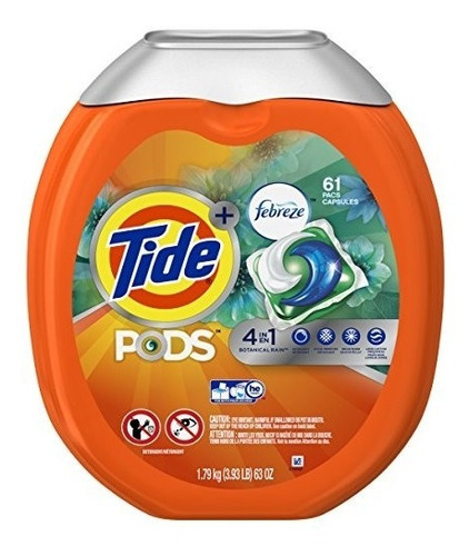 Tide Pods 4 En 1 He Turbo Detergente De Lavandería Pacs, Bot