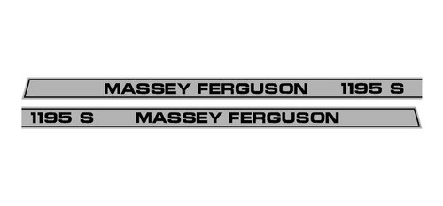 Juego De Calcos Tractor Massey Ferguson 1195 S