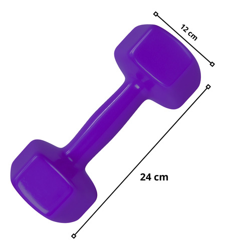 Par De Mancuernas Hexagonal De Vinilo 9kg C/u (total 18kg)