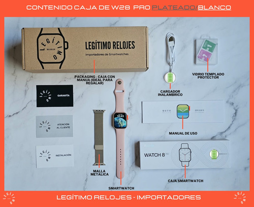 Reloj Inteligente Smartwatch W28 Pro Tope Gama Android Ios