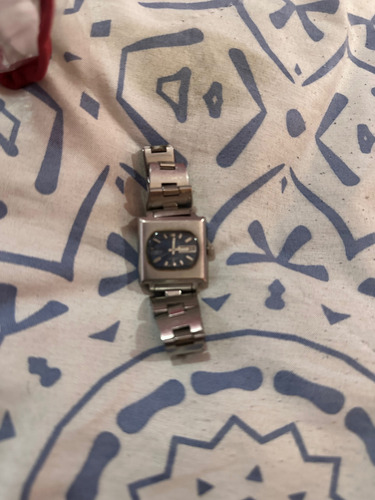 Reloj Antiguo Seiko Automático Liquido Plateado Plateado Azul (Usado)
