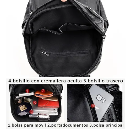 Mochila Antirrobo Para Mujer, Bolso Casual De Hombro De Gran Capacidad