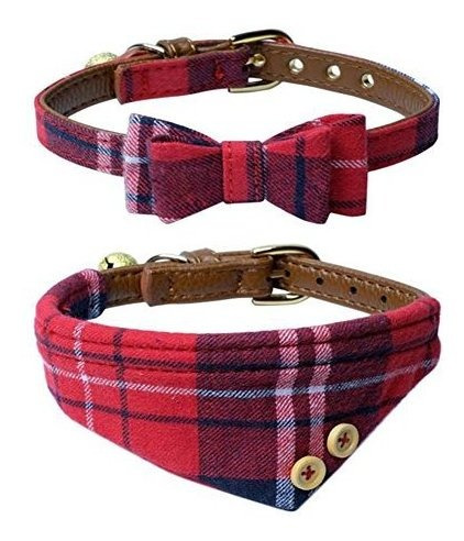 Collar De Gato De Perro Cuero Para Pequeños Collares Kb74d