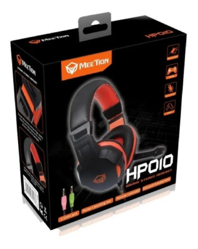 Imagen 5 de 5 de Auricular Gamer Pc Meetion Hp010 Pc Notebook Ps4 Xbox