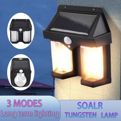 Aplique Lámpara Solar De Pared Sensor De Movimiento Sl-228