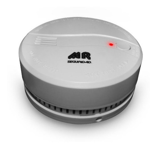 Detector Sensor De Humo Con Alarma +85 Db Mr Seguridad Color Blanco