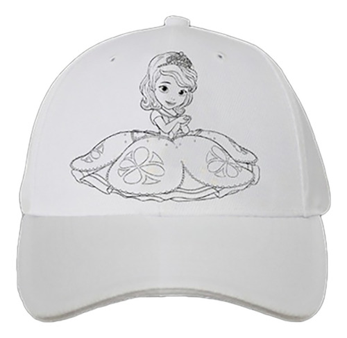 Gorras Para Pintar Con Fibras - 24 Un - Princesa Sofia