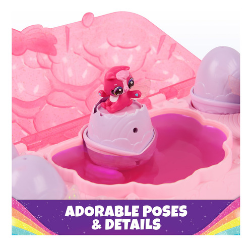 Toy Hatchimals Alive Rainbow Splash Con 5 Figuras De Más De