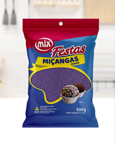 Grageas Violeta Mix 500 Gr. Para Repostería Y Confitería