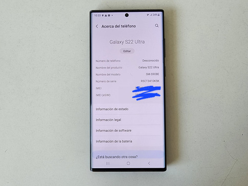 Imagen 7 de 7 de Samsung S22 Ultra 256 Gb 12gb Ram + Caja Y Lapiz