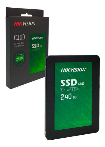 Ssd Hikvision 240gb 2.5 Pol. Sata - Ss230 Cor Preto
