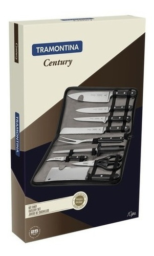 Cuchillos Tramontina 10 Pcs Century Hojas Acero Inoxidable