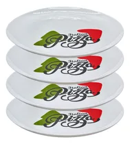 Comprar Jogo 4 Pratos Vidro Raso Para Pizza 32cm Italian Pizza