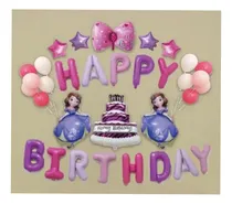 Comprar Combo De Globos Para Fiestas De Cumpleaños Princesa Sofía 