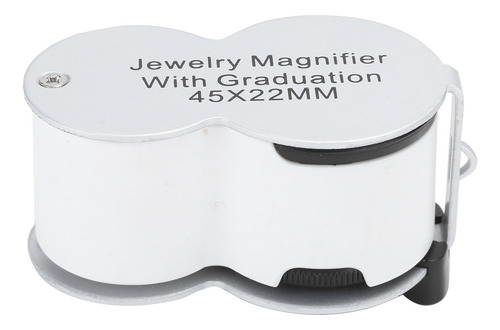 Lupa De Joyería De 45x, Lupa Portátil Con Luz Uv Led