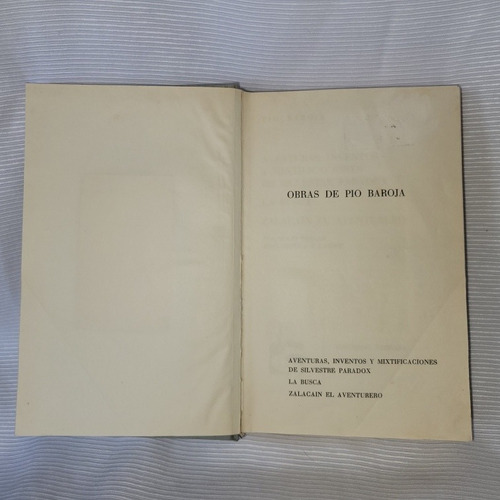 Imagen 3 de 10 de Obras De Pio Baroja Notas Ortega Y Gasset Vergara Ilustrado