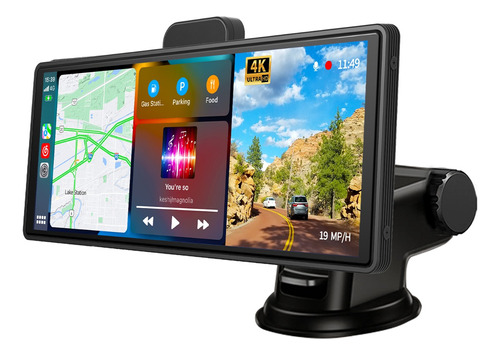 9.3 Portable Carplay Android Auto Stereo Con 2 Cámaras