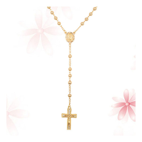 Collar Con Colgante En Forma Crucifijo Cadena Plata 2.