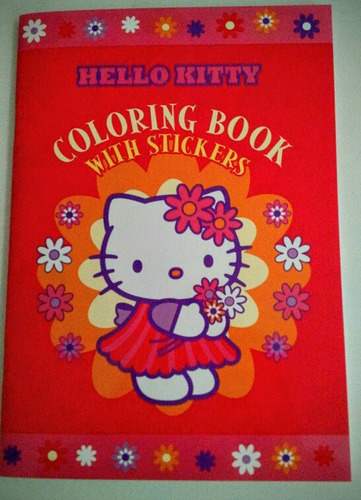 Libro Para Pintar Hello Kitty Sanrio Con Stickers