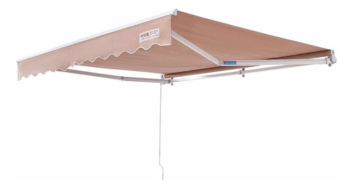 Vevor Toldo Retráctil Manual Poliéster Aire Libre 13x8ft Color Beige