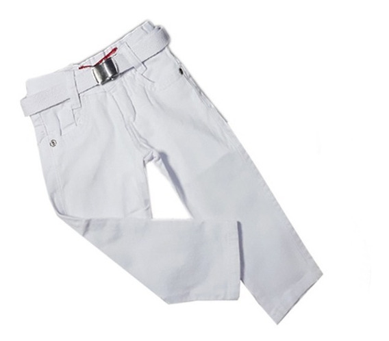 calça branca juvenil masculina