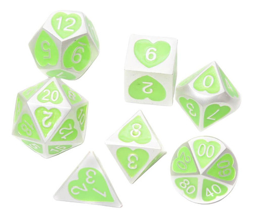 7 / Set Dados De Varios Lados Sólidos D4 D6 D8 D10 D12 D20