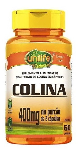 Colina Vitamina B8 400mg (60 Caps) Envío Gratis!! 