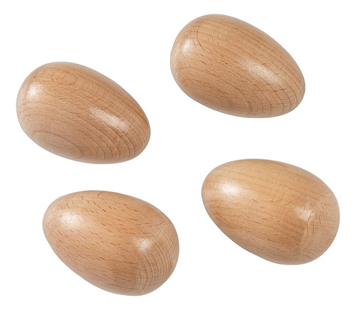 Musfunny - Huevos De Madera, 4 Piezas De Madera Para Huevos