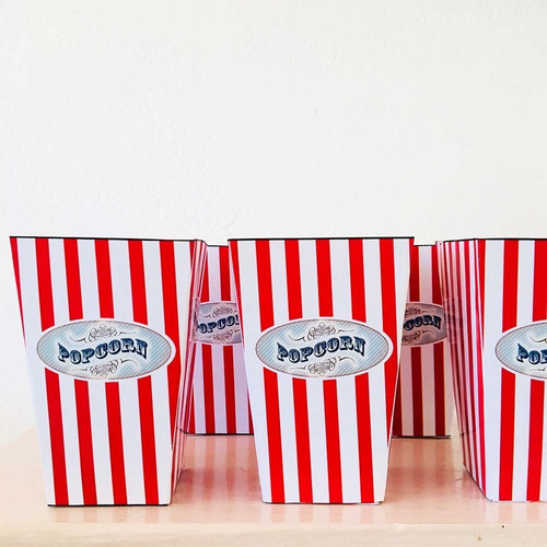 Cajitas Para Pochoclos Box Popcorn X10 Unidades