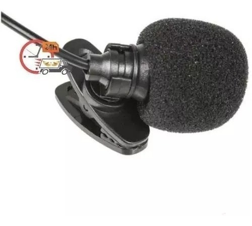 Microfone De Lapela Stereo Para Youtubers Celular Pc 1,5m P2